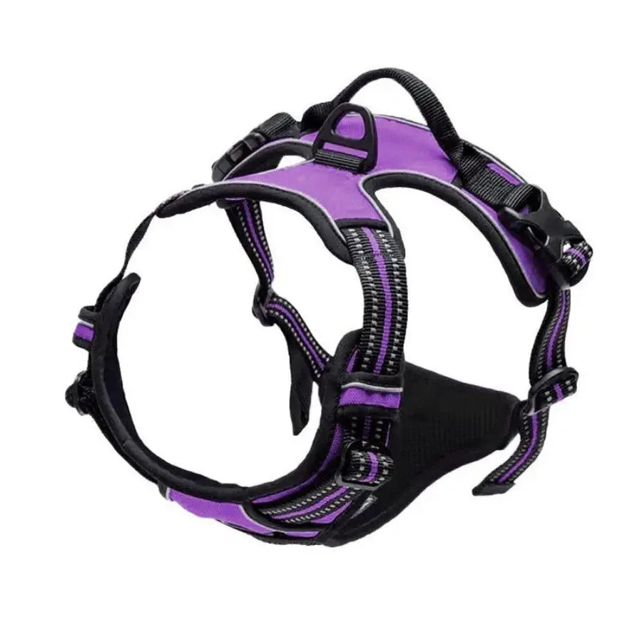 🐕 Heavy Duty No Pull Dog Harness – Front Clip, Reflective, with Easy-Control Handle
