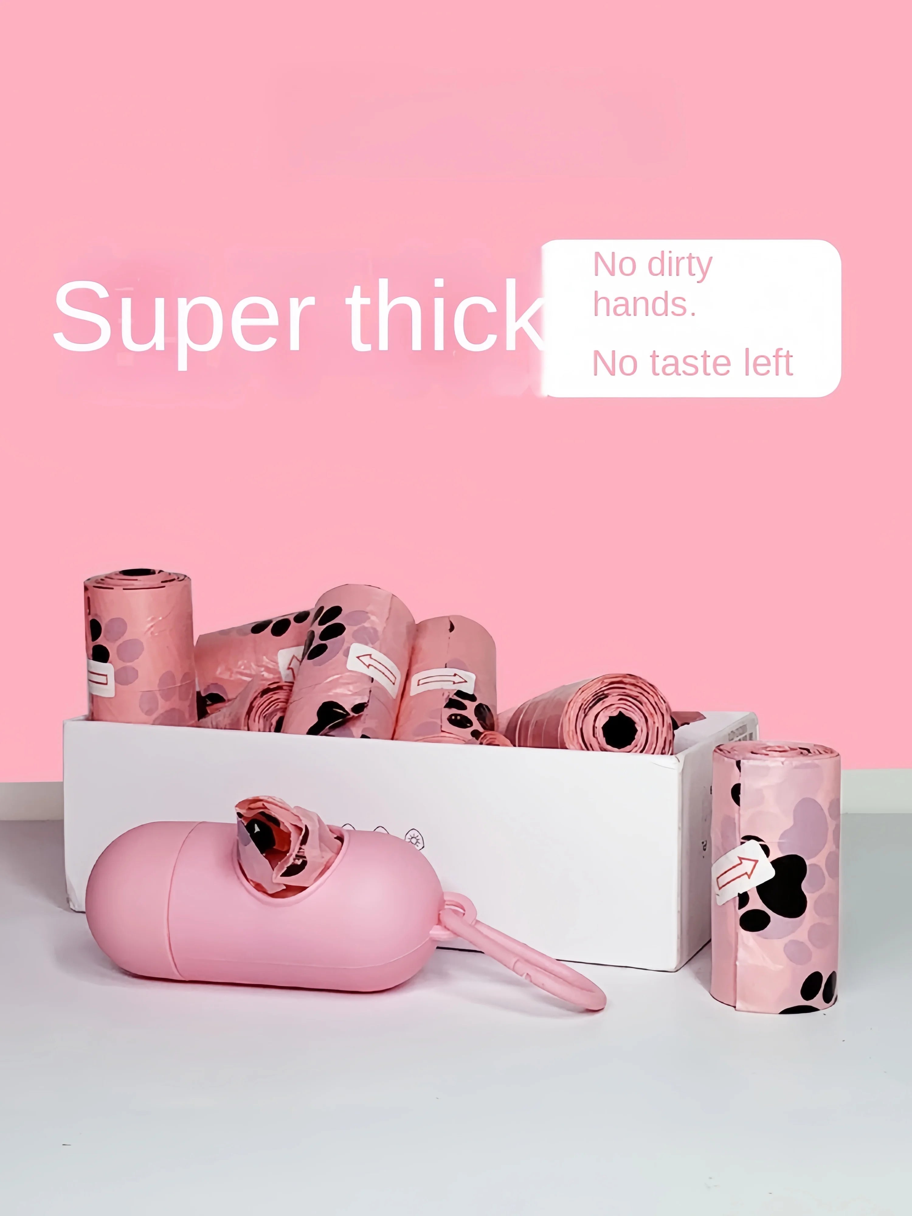 Biodegradable Dog Poop bags with Dispenser