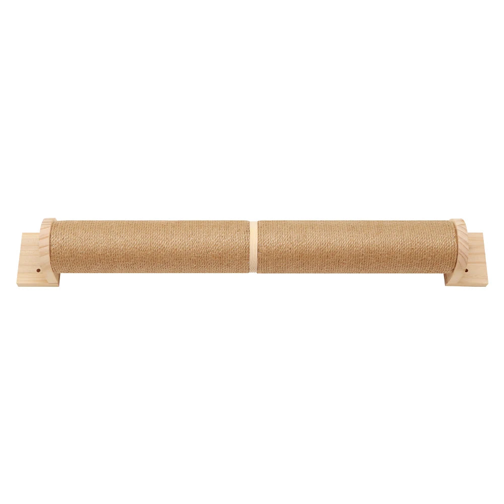 🐾 Wall-Mounted Cat Scratching Post – Wooden Kitten Tree with Thick Columns for Large Cats