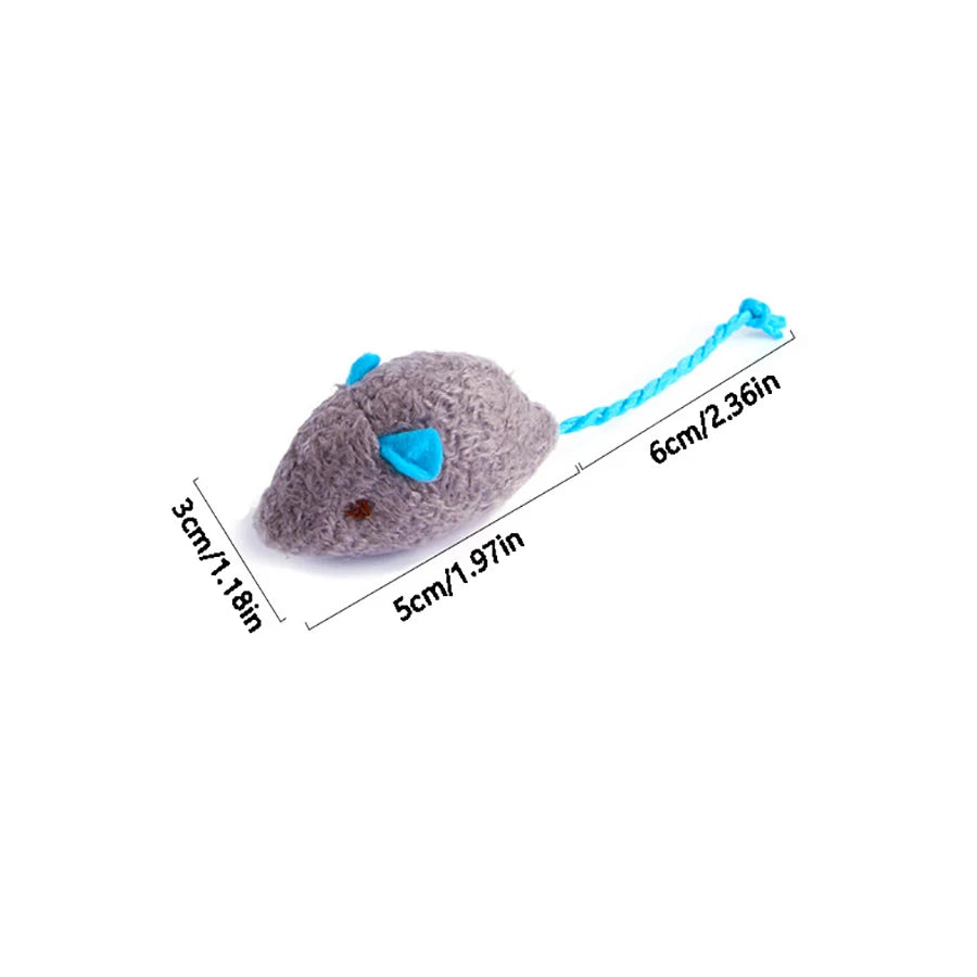 Plush Mouse Cat Toy – Interactive Cute Self-Hi Cat Play Toy