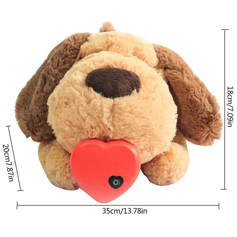 Heartbeat Dog Plush Toy – Calming Anxiety Relief Puppy Sleep Companion with Warmth & Stress Relief