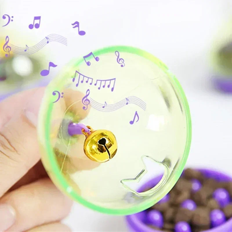 🐭 Interactive Mouse-Shaped Cat Treat Ball – Food Dispensing Tumbler Feeder