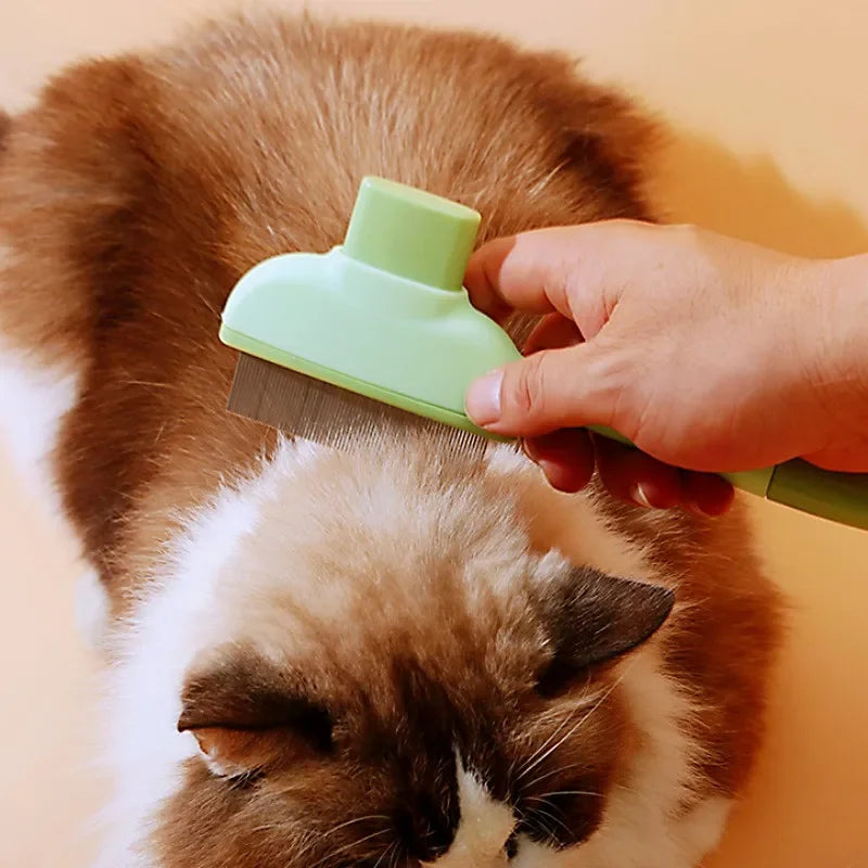 Self-Cleaning Pet Grooming Brush – Dog & Cat Hair Remover Comb with Massage Bristles