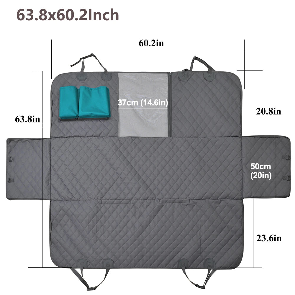 PETRAVEL Dog Car Seat Cover/Hammock Rear Back Seat Protector