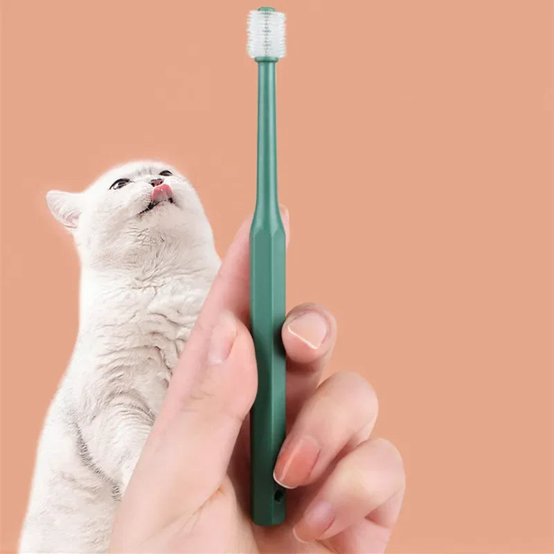 🪥 Cat Toothbrush – Soft Bristles for Gentle Teeth Cleaning | Pet Dental Care Grooming Tool