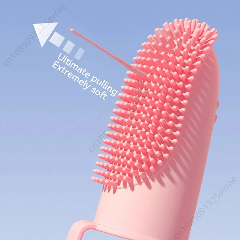 Double Finger Pet Toothbrush – Soft TPR Dental Care Tool 🐾🪥