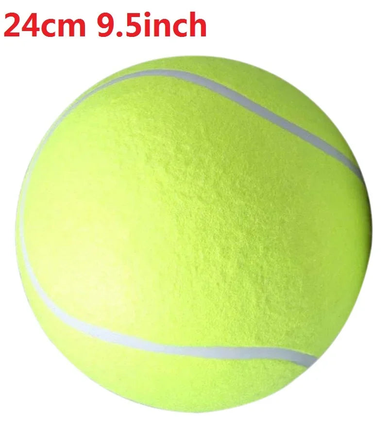 Jumbo Dog Tennis Ball – 7/8/9.5" Plush Chew Toy for Large Dogs & Training