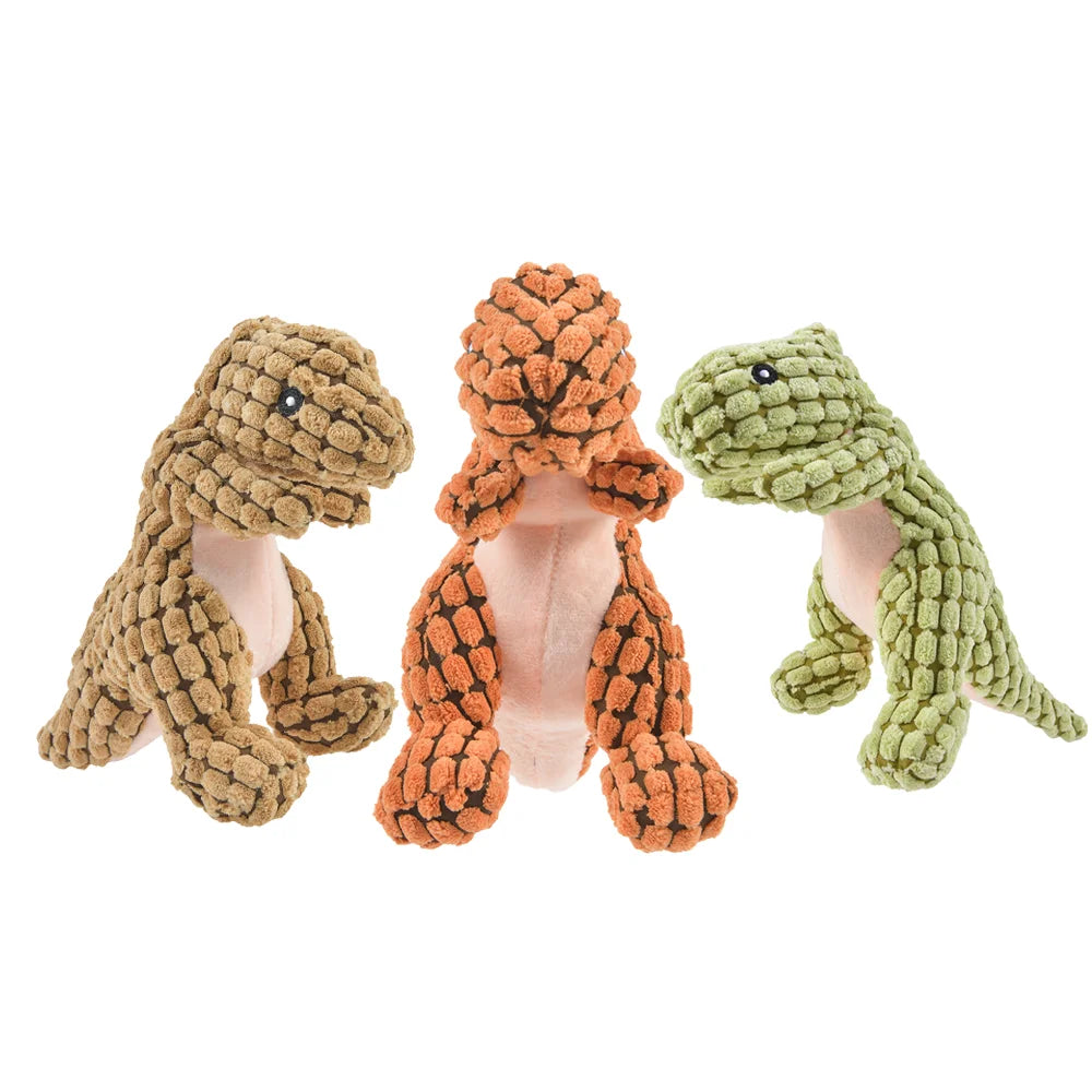 Plush Dinosaur Chew Toy – Soft Interactive Toy for Cats & Small Dogs