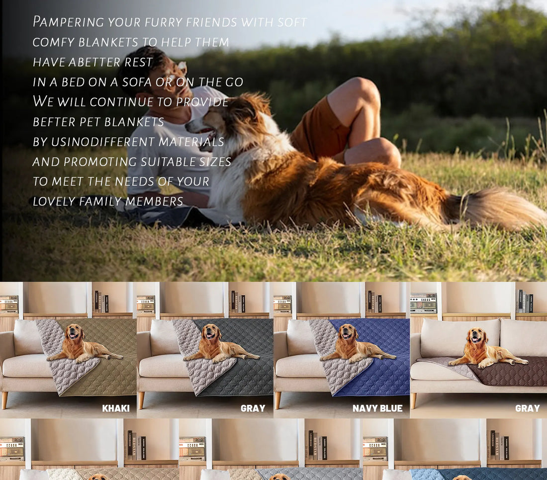Double-Sided Reversible Dog Bed Cover – Waterproof Sofa & Furniture Protector Blanket for Pets & K