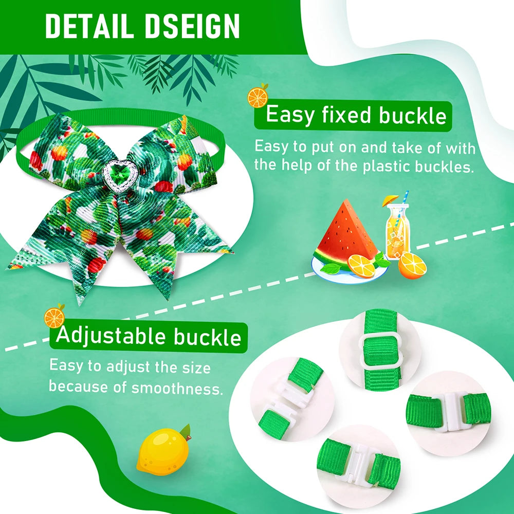 Dog Bowties & Bows 🎀 50/100pcs Small Pet Grooming Accessories