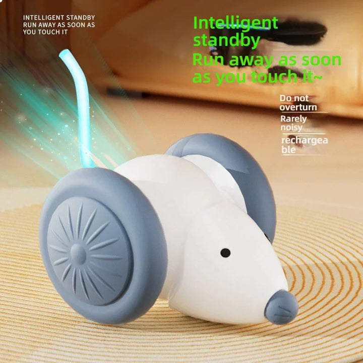 Electric Mouse Car Cat Toy – Interactive Automatic Teaser with Obstacle Avoidance