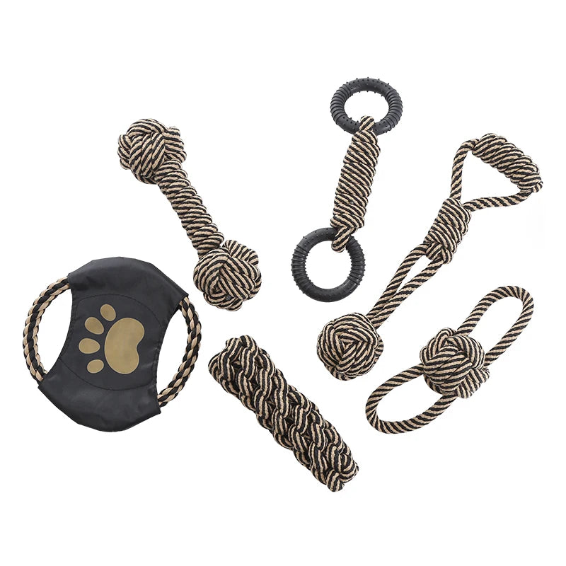 Cotton Rope Dog Toy – Chew, Training & Dental Health 🐾🪢