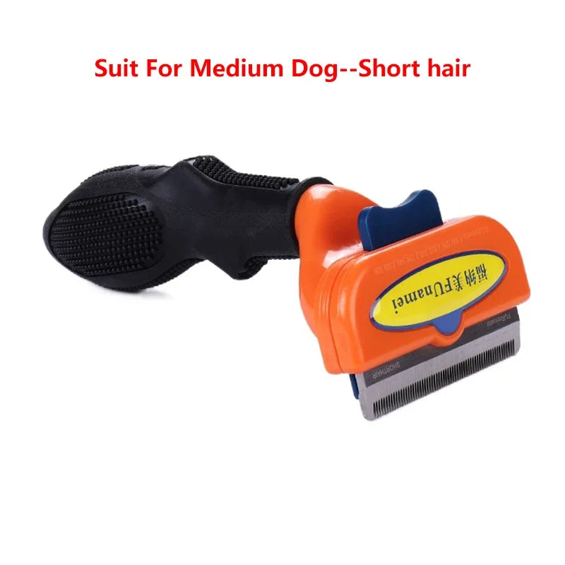 🐶 Dogs & Cats Hair Shedding Massage Comb – Pet Grooming Brush for Hair Removal & Massage
