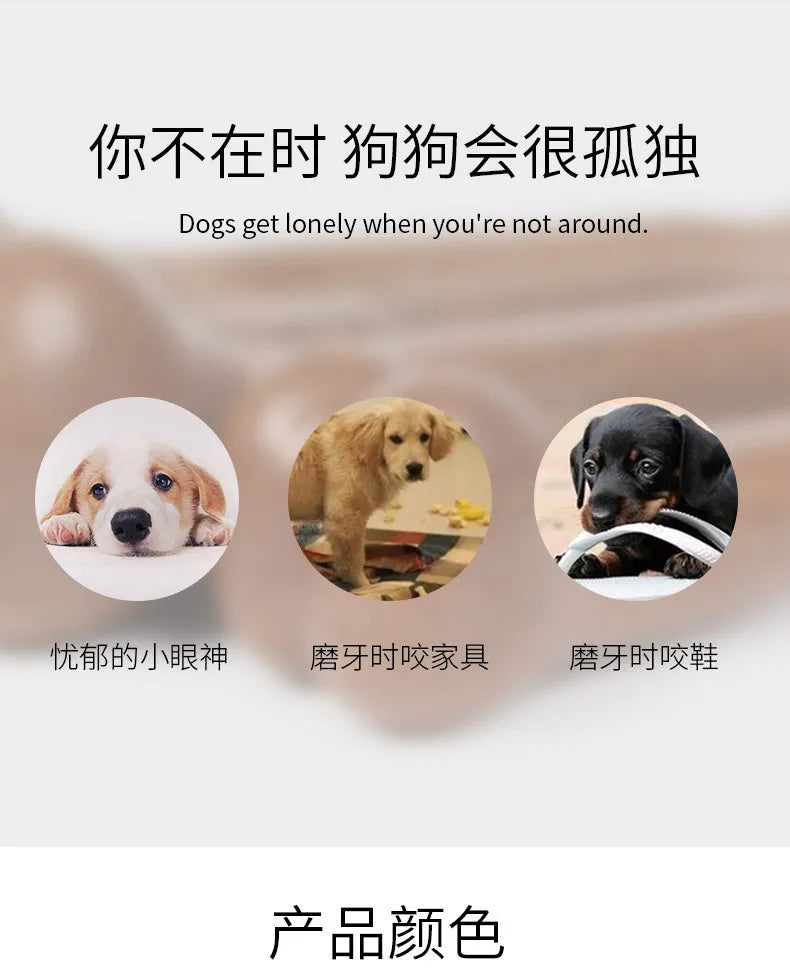 Nearly Indestructible Dog Bone Chew Toy – Natural Non-Toxic Anti-Bite Dental Toy for Small, Medium & Large Dogs