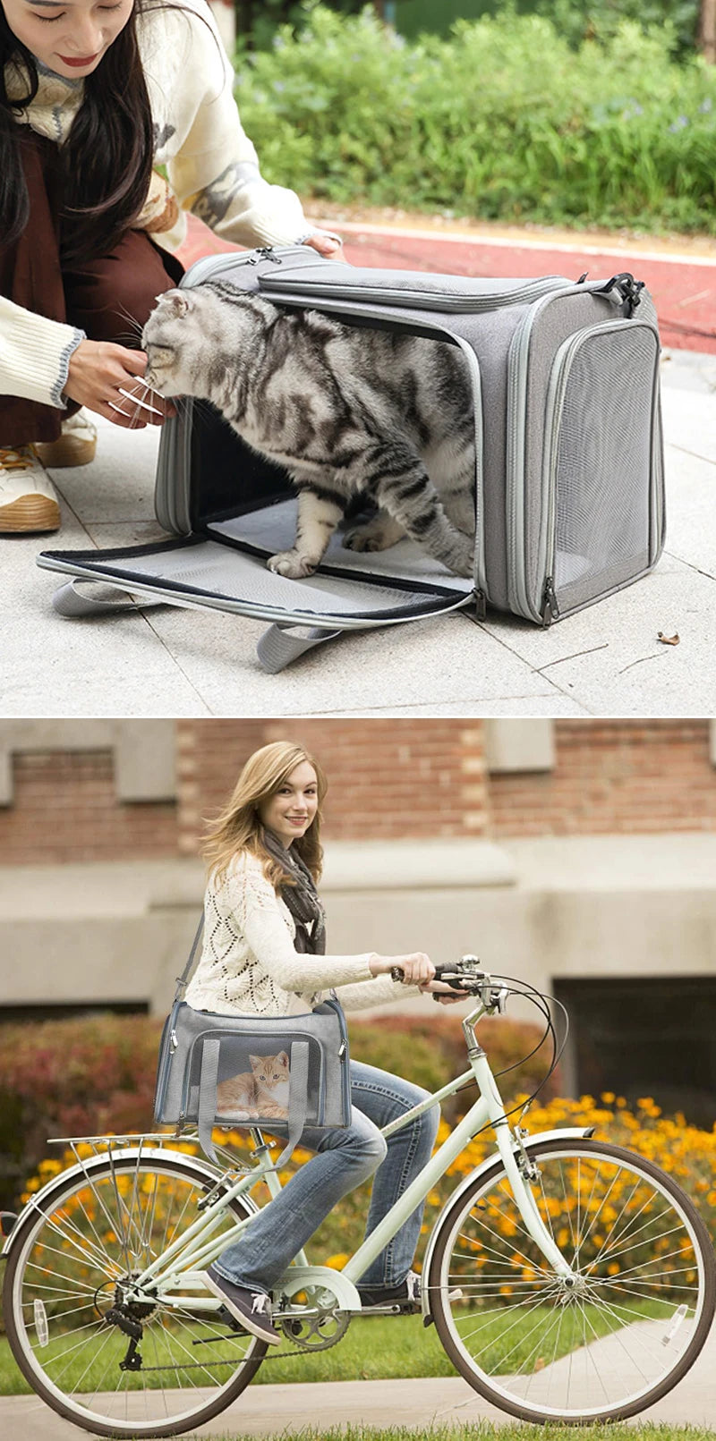Portable Soft-Sided Pet Carrier Bag – Airline Approved Dog & Cat Travel Backpack for Outgoing Trips