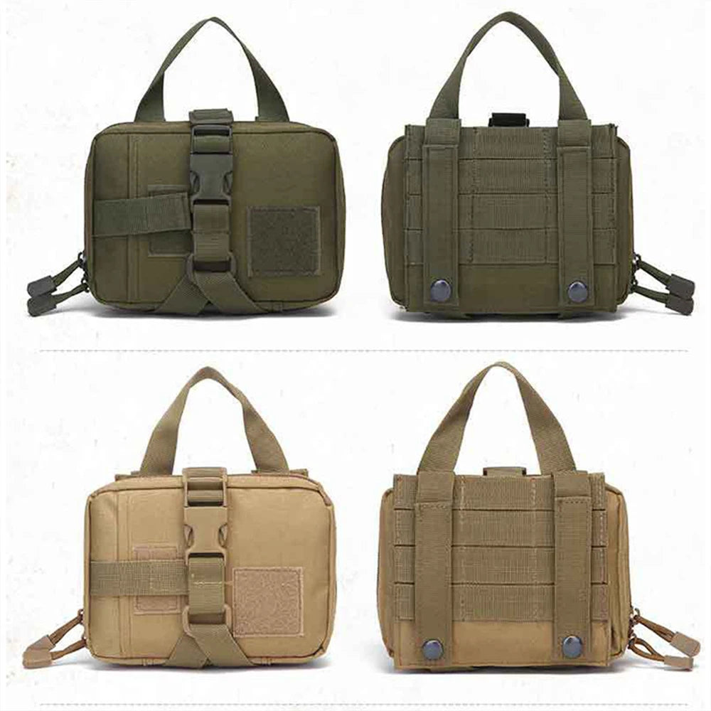 🎒 3Pcs Dog Tactical Bags Set – Molle Pouches & Bottle Holder for Harness Vests 🐾