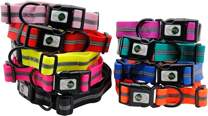 🐶 Waterproof Adjustable Dog Collar – Soft, Durable & Reflective (S/M/L)