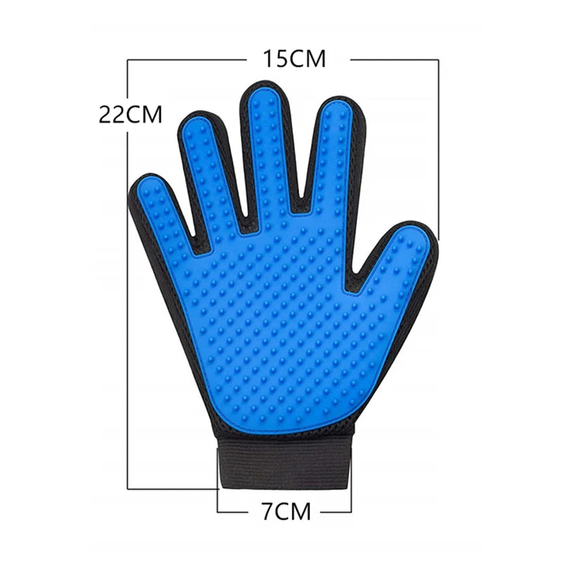 Pet Grooming Glove – Deshedding & Bath Brush Glove for Cats and Dogs