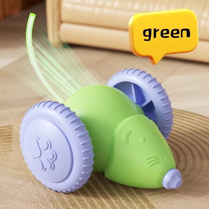 Interactive Electric Whale Cat Toy – Automatic Teaser Car with Obstacle Avoidance for Kittens