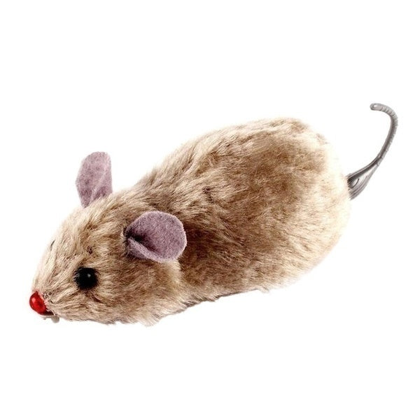 Lifelike Plush Running Mouse Toy for Cats & Dogs – Random Color, Fun Gift