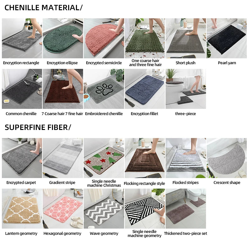 Chenille Plush Pet Mat – Soft Absorbent Dog & Cat Bed Pad, Cozy Seat Cushion for Crates, Bathroom & Pet Lounging