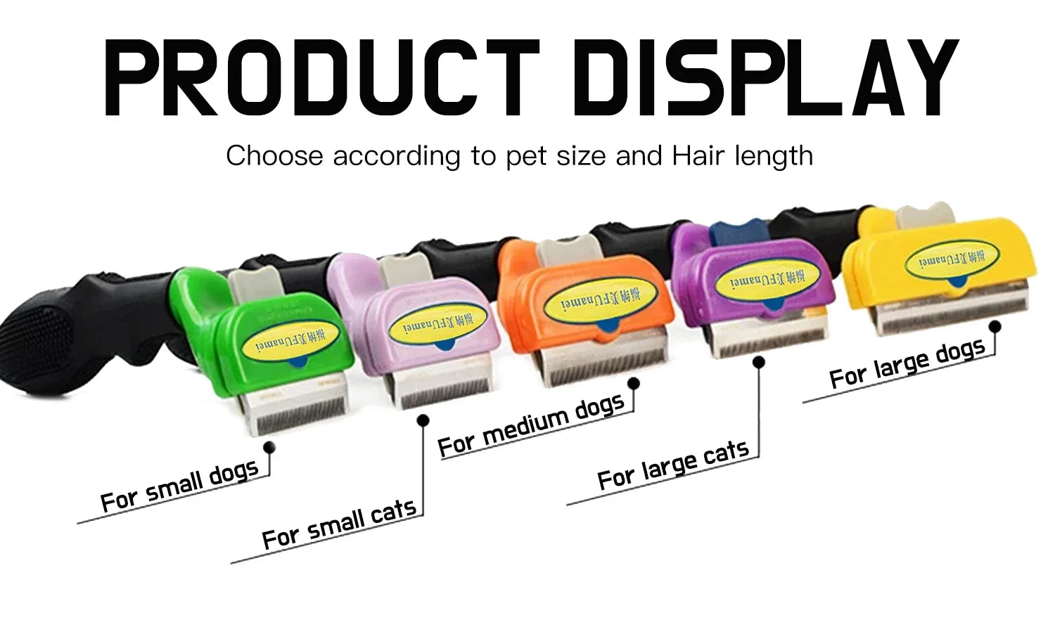 Large Pet Grooming Brush – Hair Removal Comb for Big Dogs & Cats