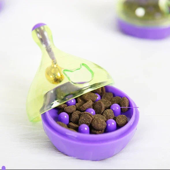 🐭 Interactive Mouse-Shaped Cat Treat Ball – Food Dispensing Tumbler Feeder
