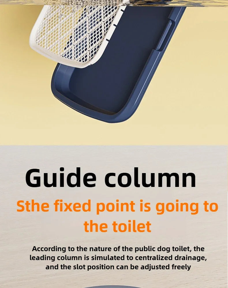 Extra Large Dog Toilet Tray – Splash-Proof, Reusable & Easy-to-Clean Indoor Pet Potty Training Pad Holder