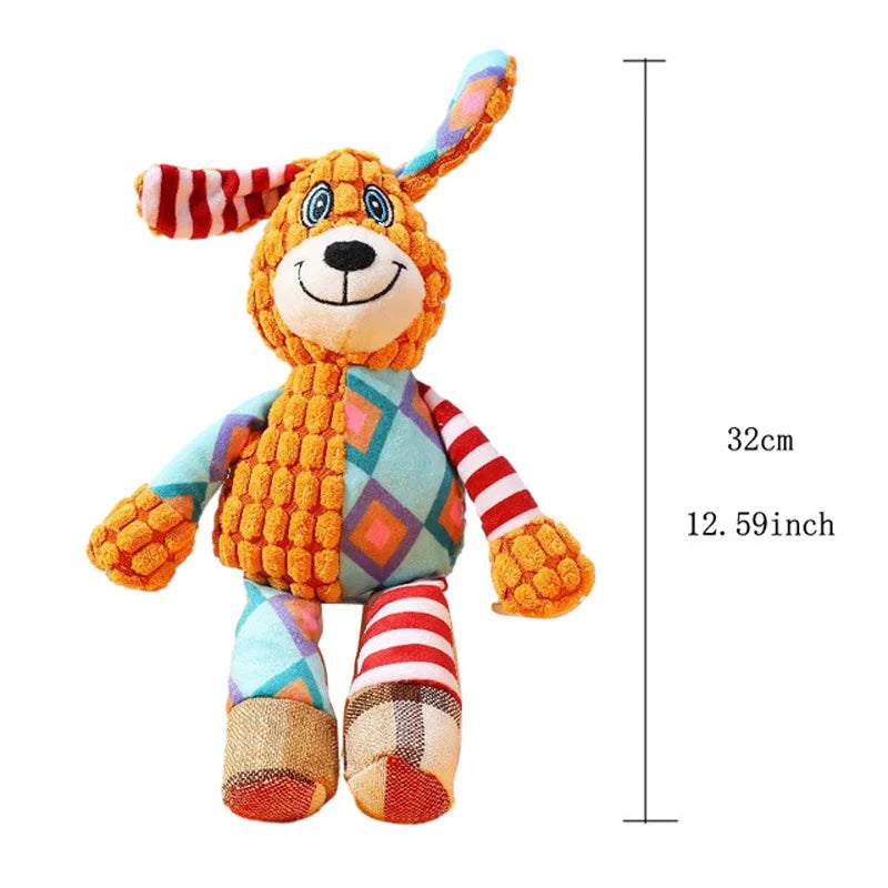Plush Animal Squeaky Toy – Interactive Chew & Teething 🐾🧸