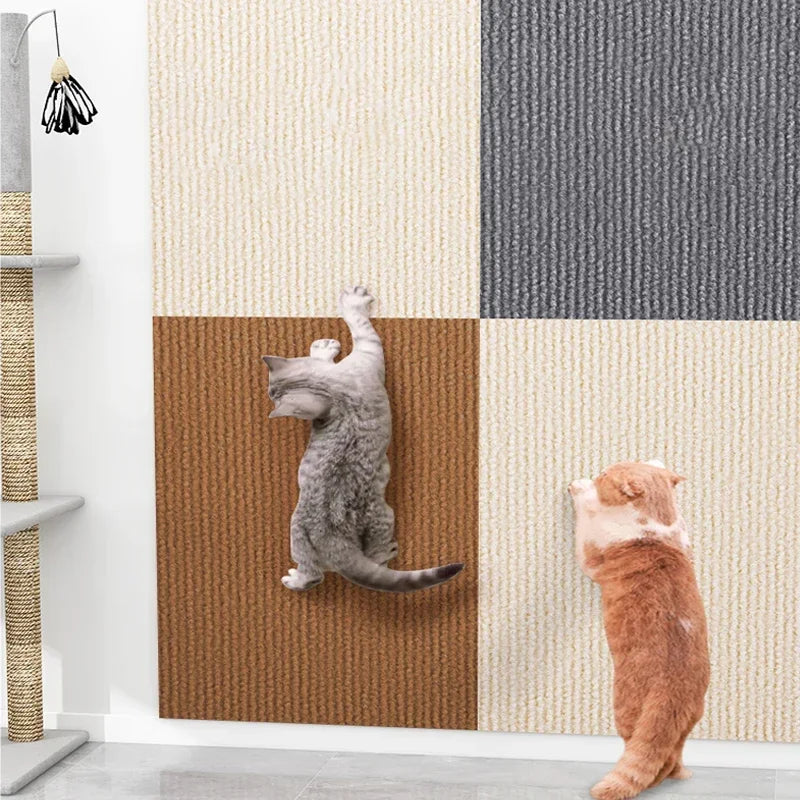 Self-Adhesive Cat Scratch Protector – Trimmable Sofa & Wall Guard Carpet Board