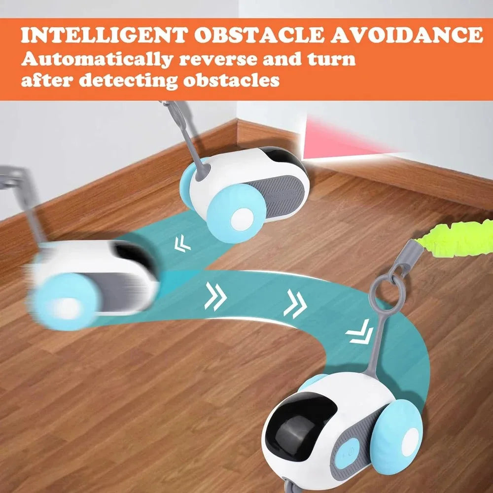 Smart Rechargeable Moving Electric Cat Toy – Remote-Controlled Interactive Training Car