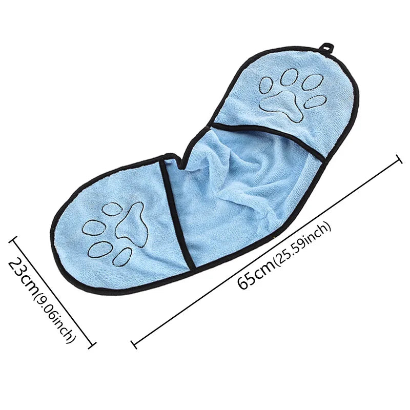 Pet Bath Towel for Cats & Dogs | Quick-Drying Absorbent Microfiber Gloves & Washcloth