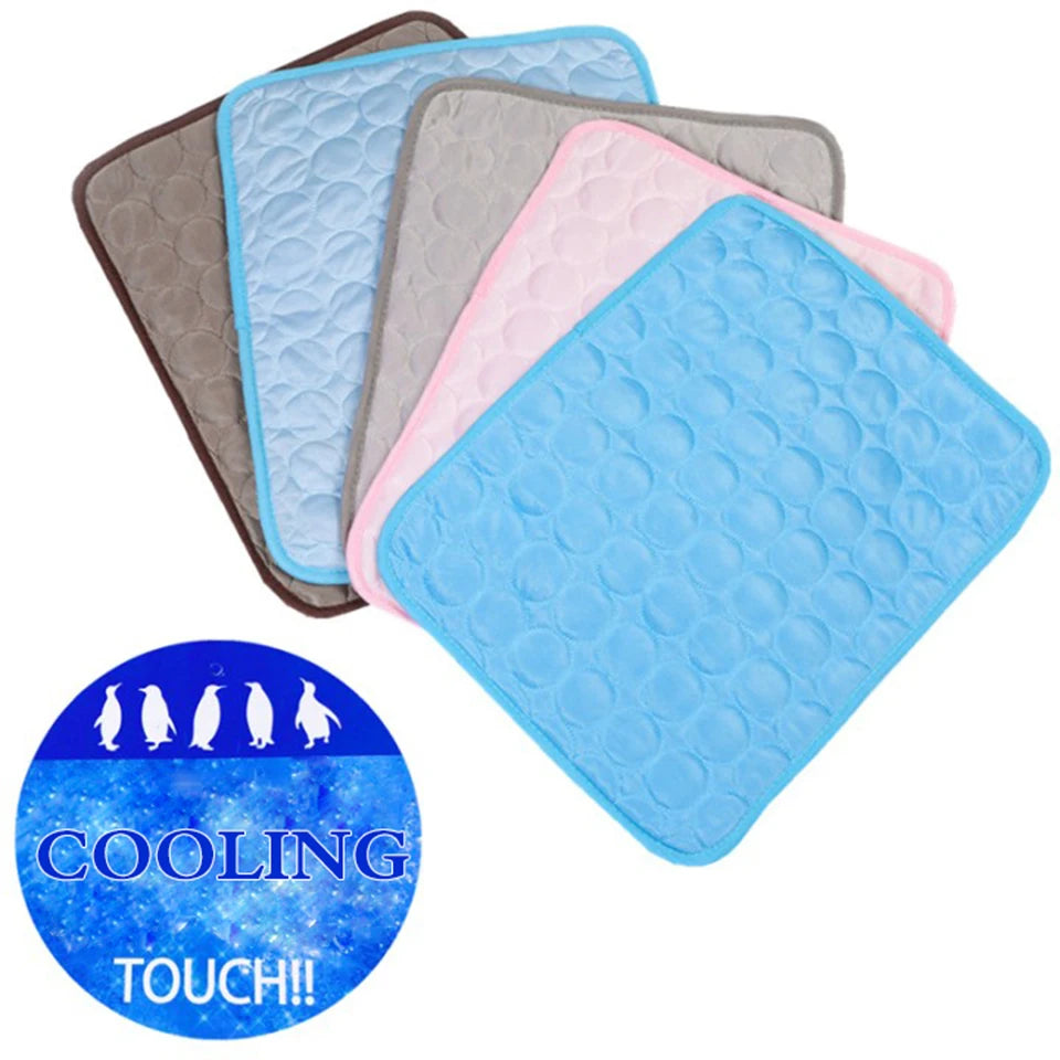 DualPet Cooling Pad for Dogs & Cats – Washable Summer Gel Ice Mat for Small to Large Pets, Cool Mattress Blanket