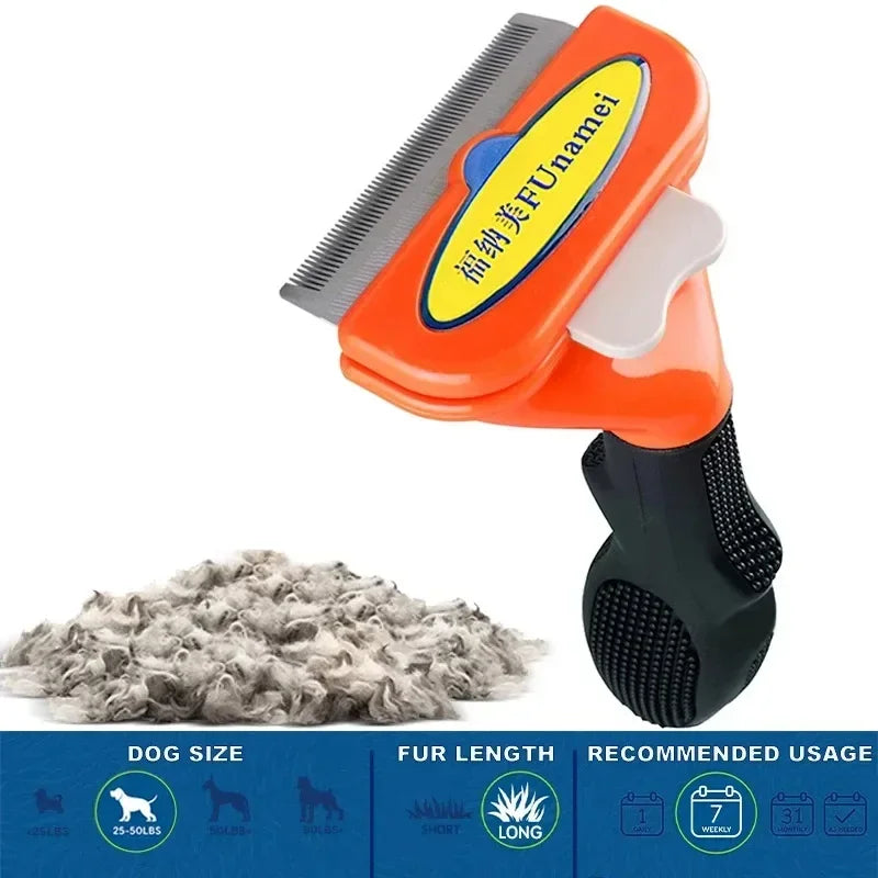 Large Pet Grooming Brush – Hair Removal Comb for Big Dogs & Cats