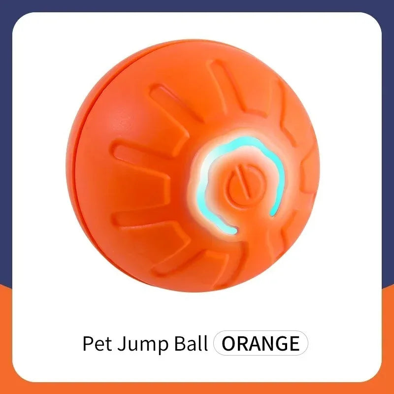 Smart Dog Toy Ball – USB Automatic Bouncing Rolling Ball with RGB Lights
