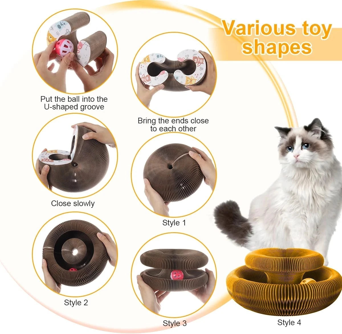 🐾 Magic Cat Scratch Organ Board – 3-in-1 Cat Claw Grinding, Climbing & Play Toy