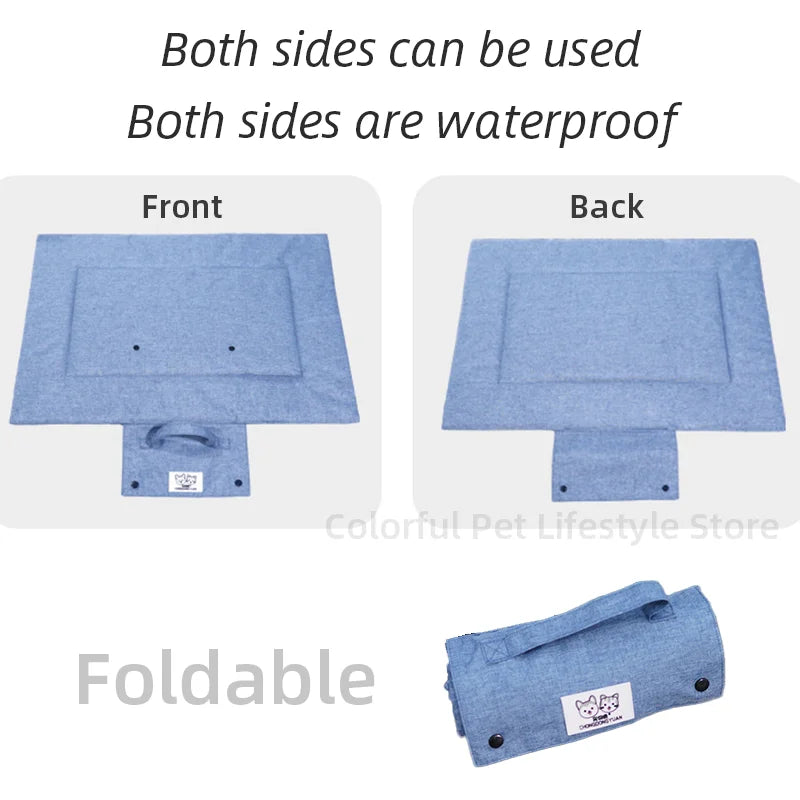 Waterproof Foldable Pet Mat – Portable Dog Bed Blanket for Outdoor & Indoor Use