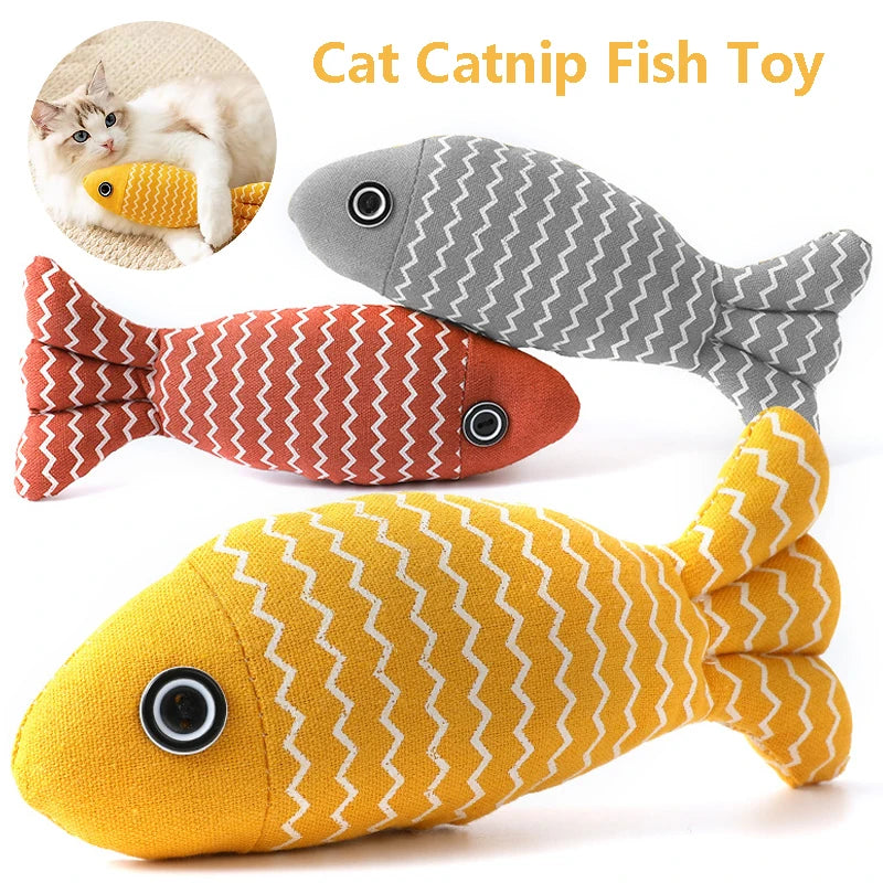 Fish Catnip Kicker Toy – Interactive & Chew-Friendly