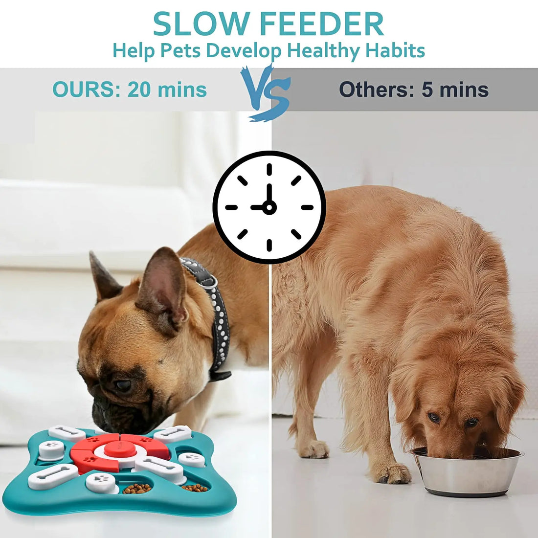 Interactive Dog Puzzle Toy – Treat Dispensing IQ Training Game for Mental Stimulation & Enrichment