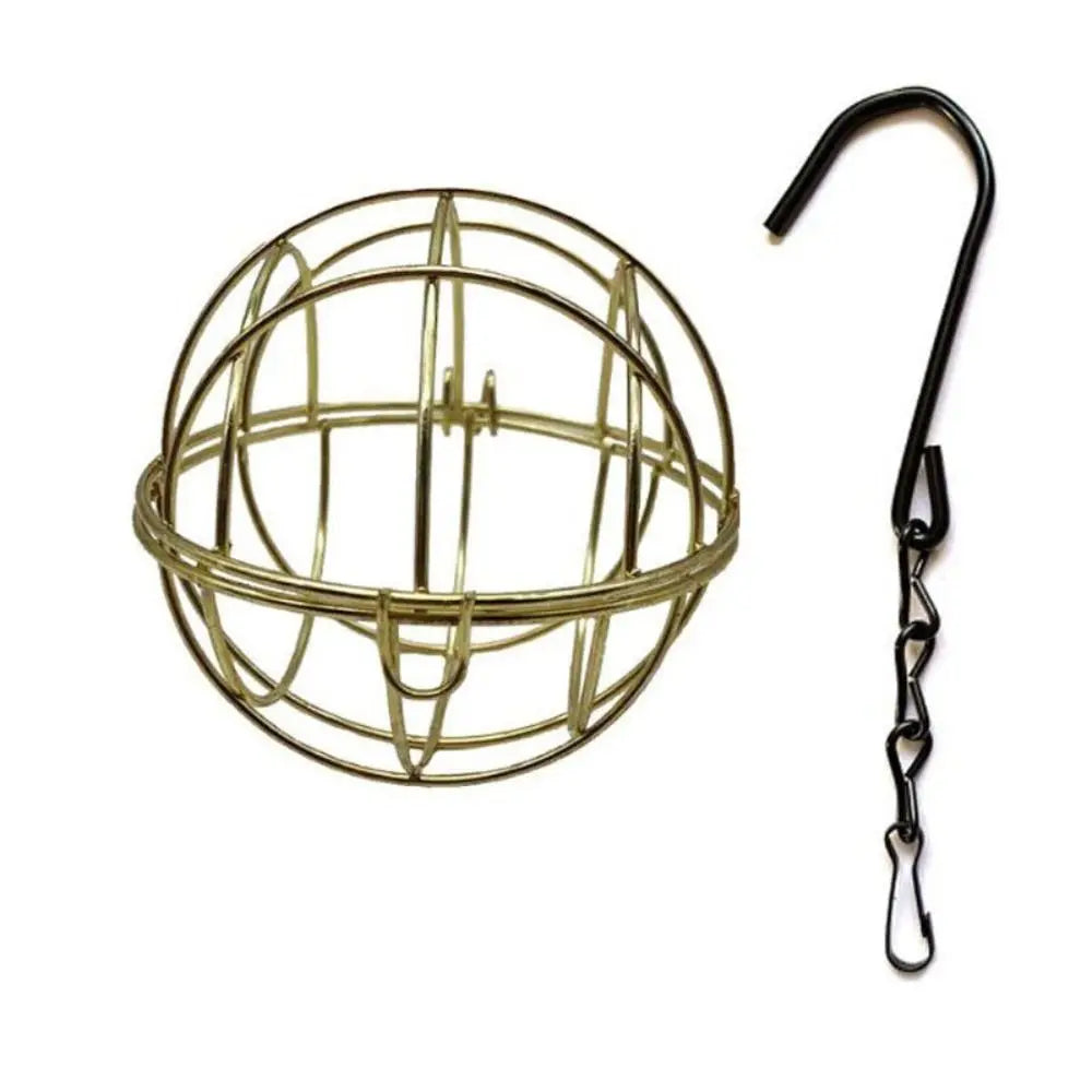 Metal Fat Ball Bird Feeder – Outdoor Hanging Holder with Hook for Garden Wild Birds