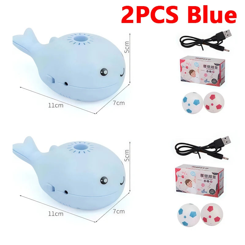 Whale Shaped Interactive Electric Floating Cat Toy – USB Powered Dual Fan Teaser