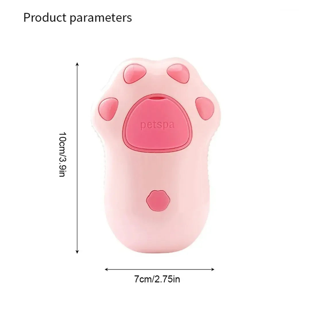 🧼 3-in-1 Pet Steam Brush – Electric Spray Grooming Comb for Cats & Dogs