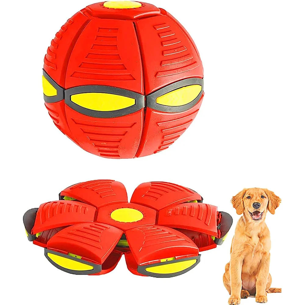 Indestructible Flying Saucer Dog Toy – Chew-Proof Interactive Toy for Aggressive Chewers, Outdoor Training Ball for All Dogs