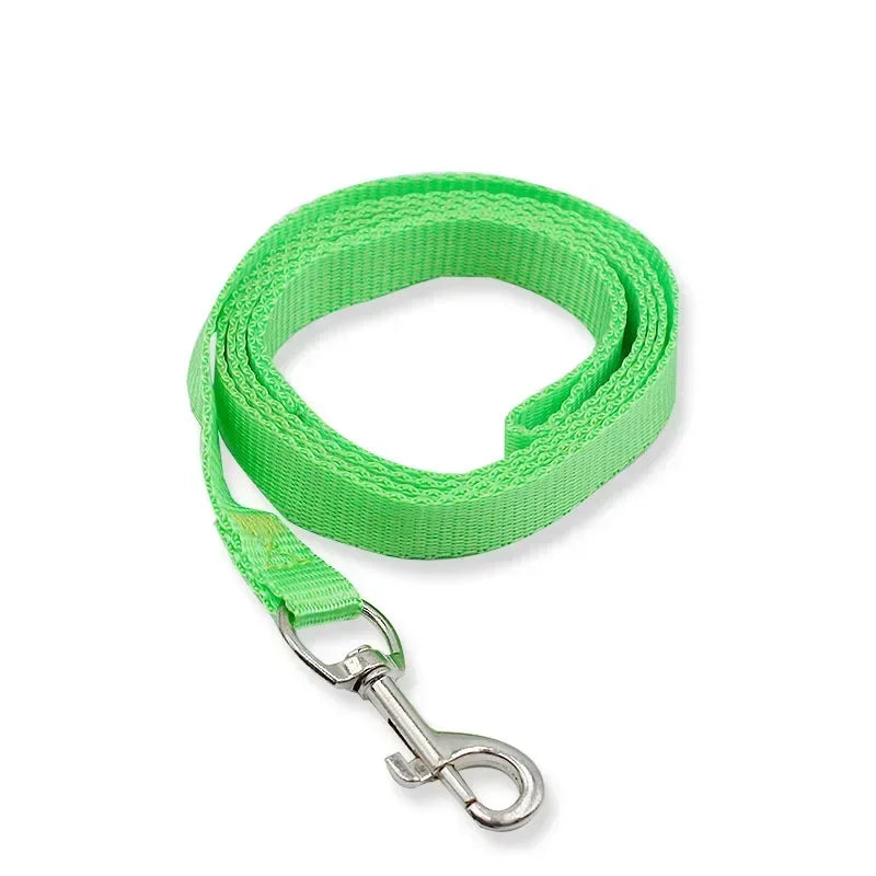 🌈 7-Color Nylon Dog Leash – Durable Training Lead for Daily Walking (1.5cm Width)