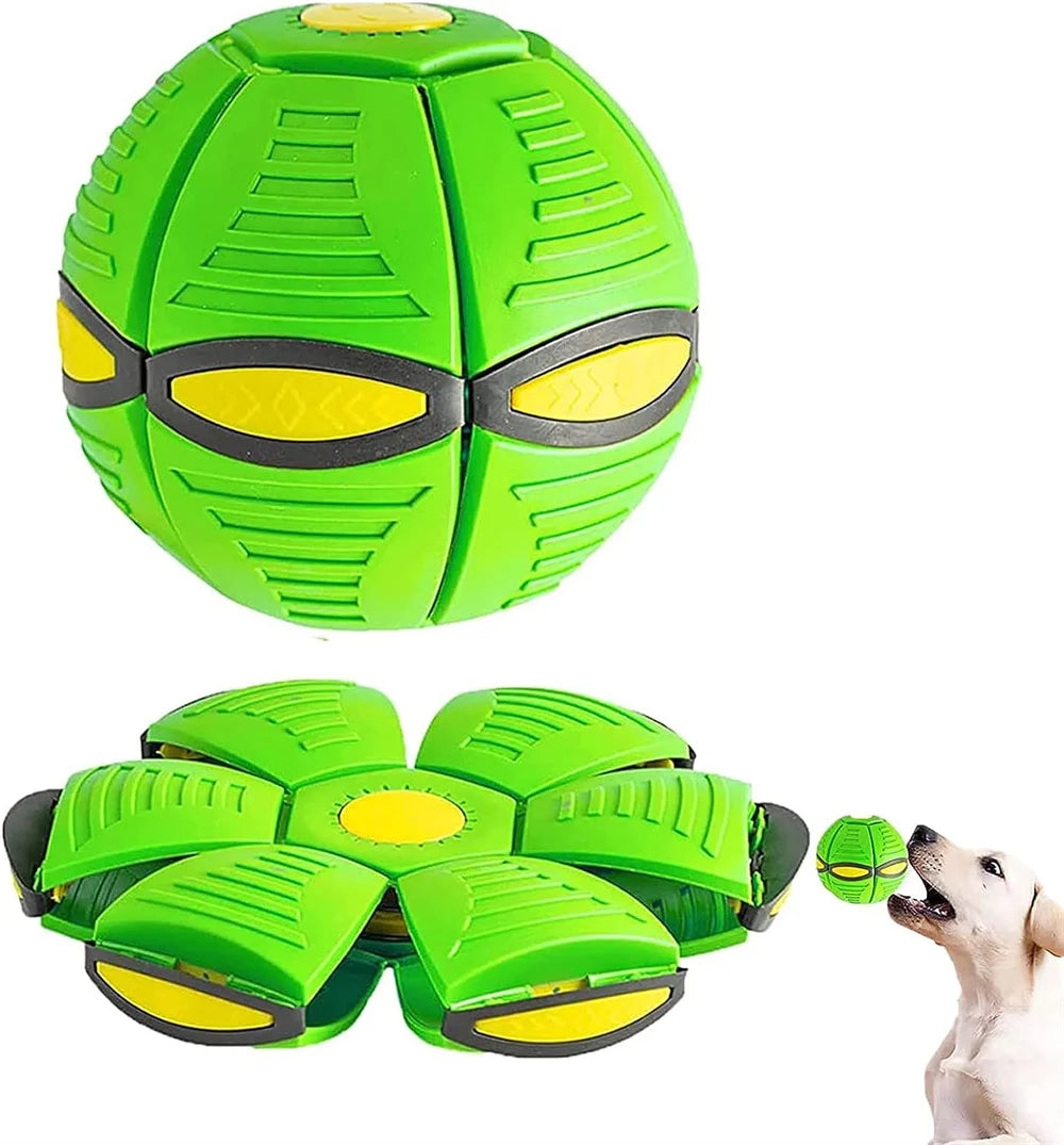 Indestructible Flying Saucer Dog Toy – Chew-Proof Interactive Toy for Aggressive Chewers, Outdoor Training Ball for All Dogs