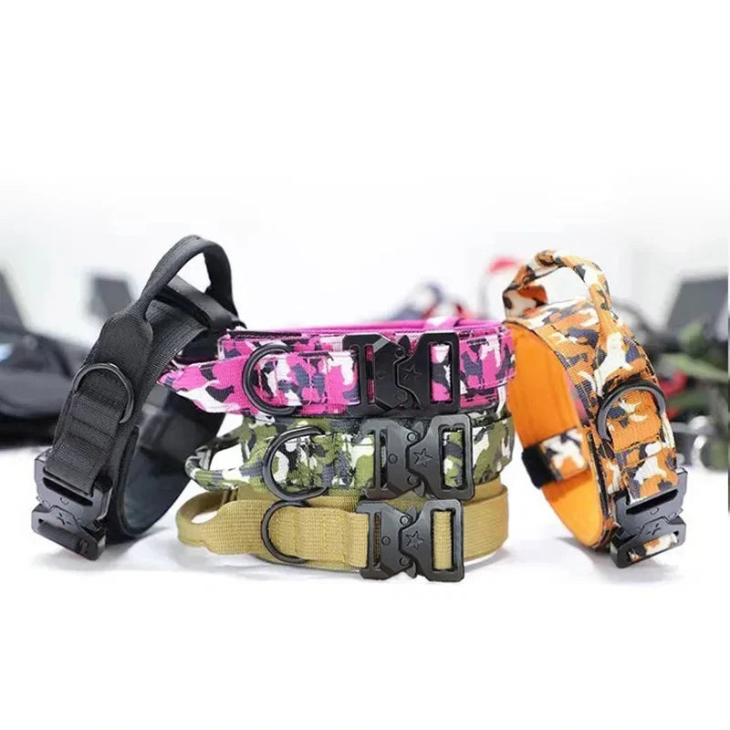 Adjustable Tactical Dog Collar & Traction Rope