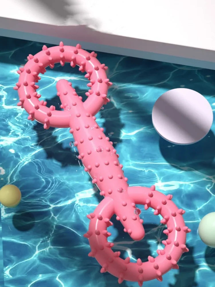 Indestructible Dog Pull Ring Toy – Interactive Chew Toy for Puppies, Teeth Cleaning & Boredom Relief