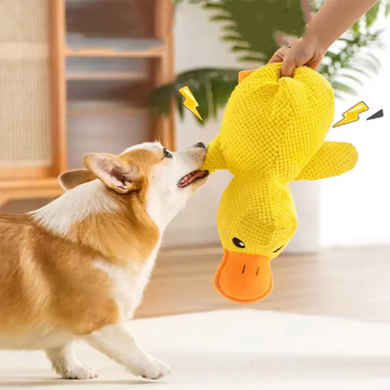 Stomping Duck Plush Dog Toy – Bite-Resistant Chew Toy for Large Dogs