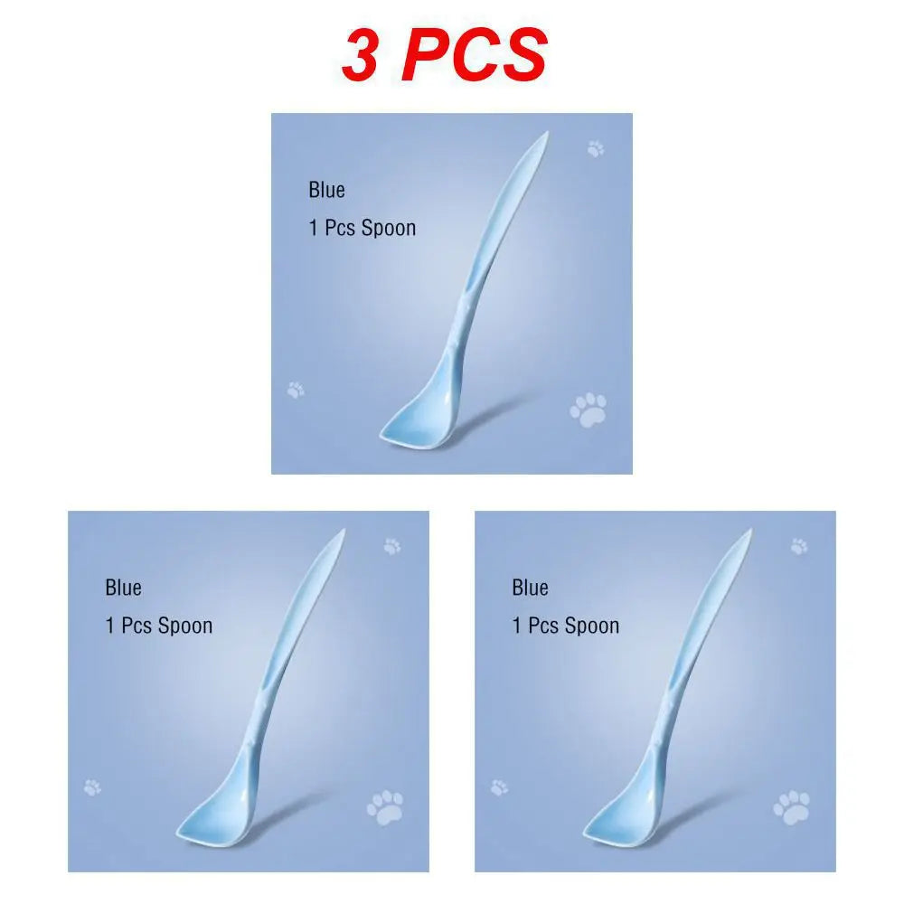 🥫 Portable Silicone Pet Can Lid with Spoon – 3-Ring Food Sealer