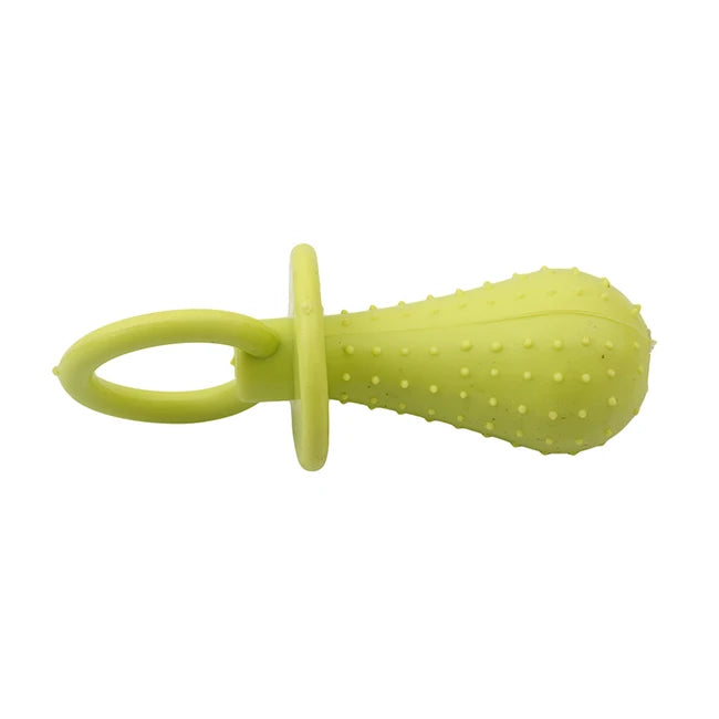 Pet Rubber Pacifier Dog Toy – Interactive Chew Soother for Dogs & Cats, Elastic Teeth Cleaning Toy